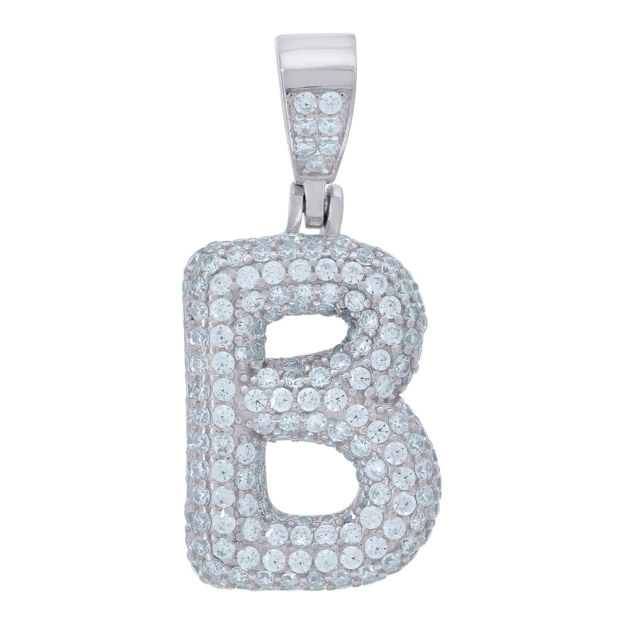 925 Cz Initial Pendant