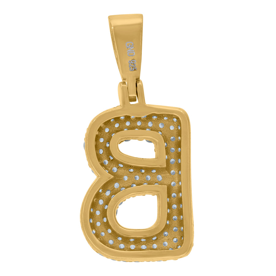 925 Cz Initial Pendant