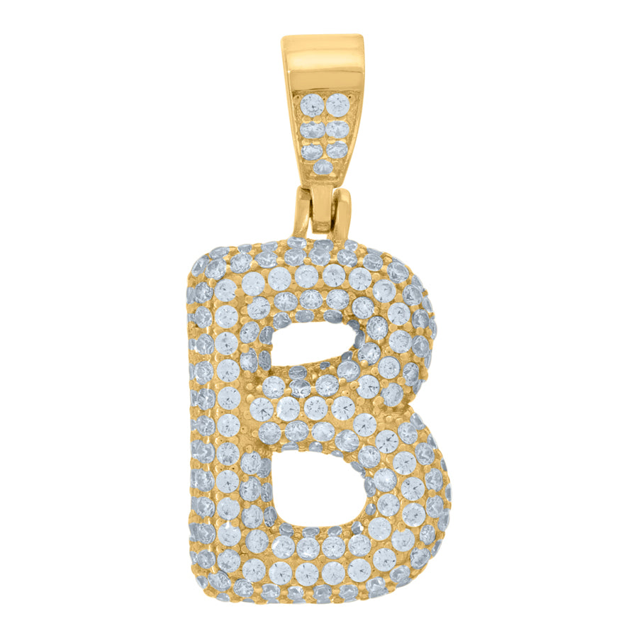 925 Cz Initial Pendant
