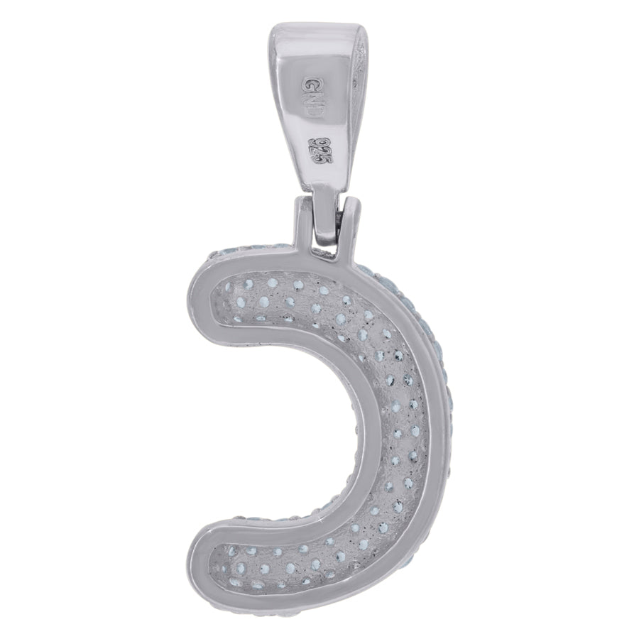 925 Cz Initial Pendant