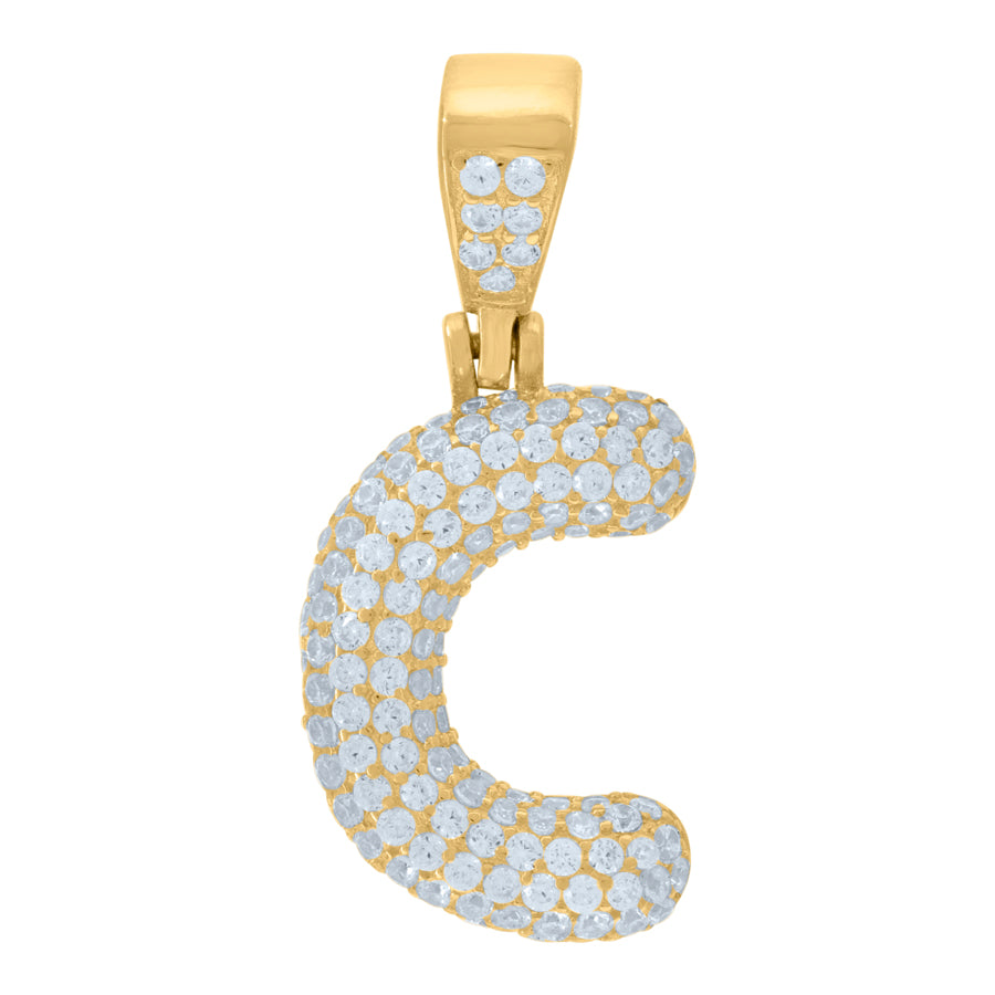 925 Cz Initial Pendant