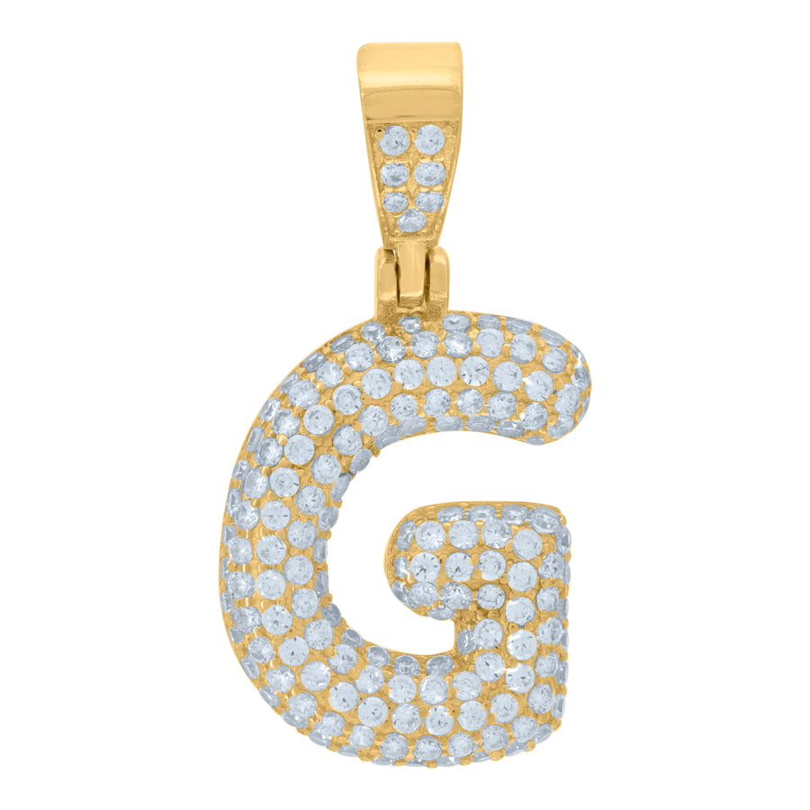 925 Cz Initial Pendant