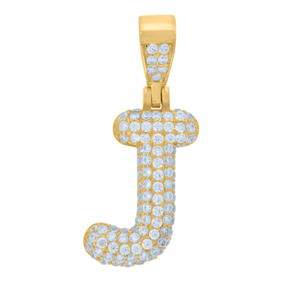 925 Cz Initial Pendant