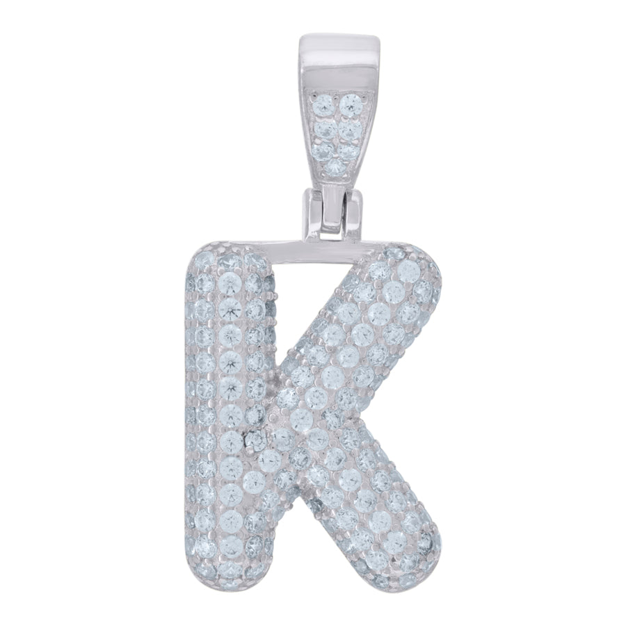 925 Cz Initial Pendant