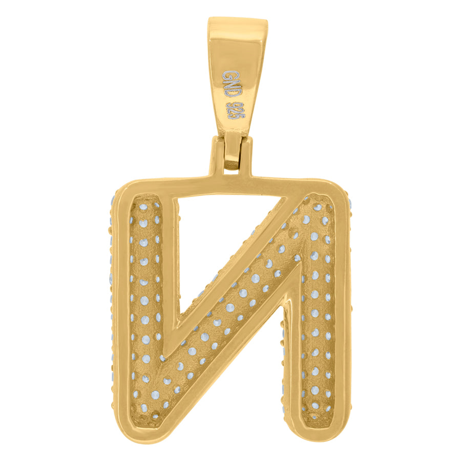 925 Cz Initial Pendant