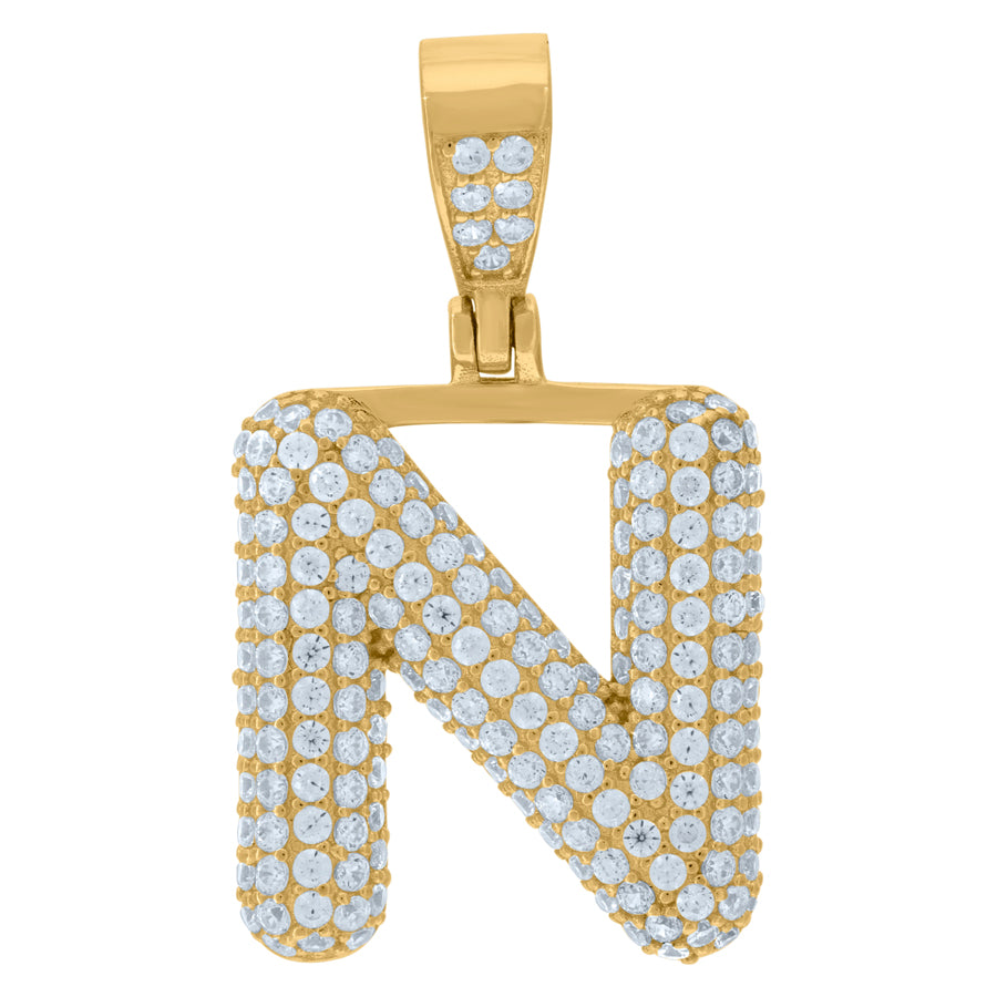 925 Cz Initial Pendant