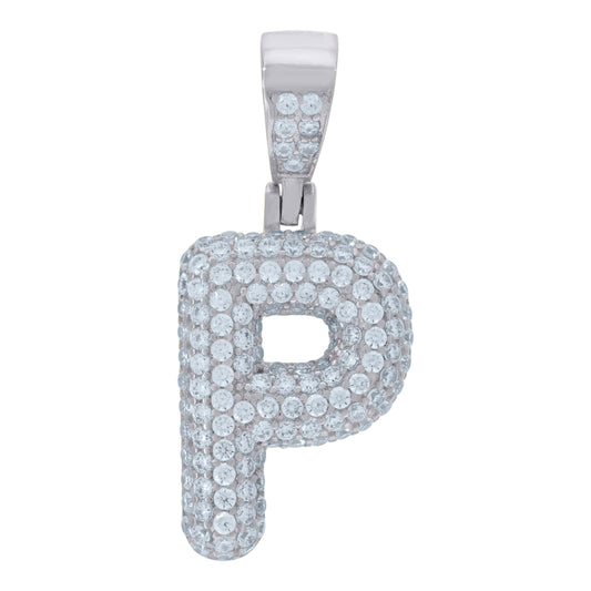 925 Cz Initial Pendant