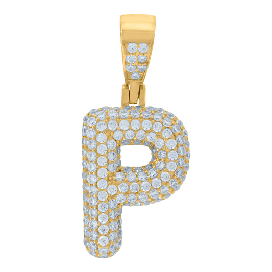 925 Cz Initial Pendant