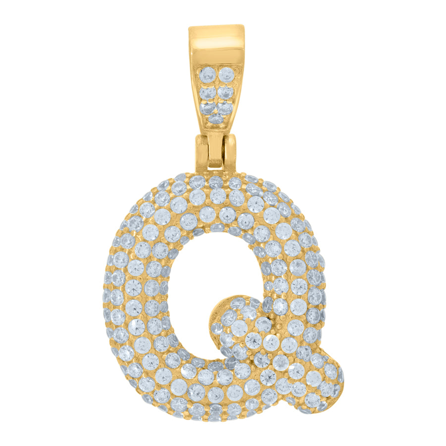925 Cz Initial Pendant