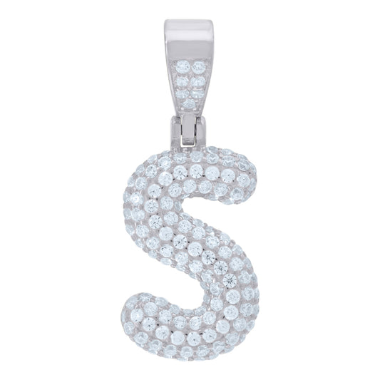 925 Cz Initial Pendant