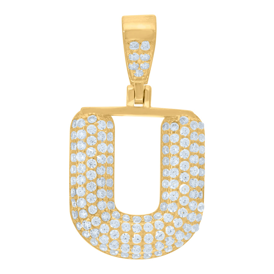 925 Cz Initial Pendant
