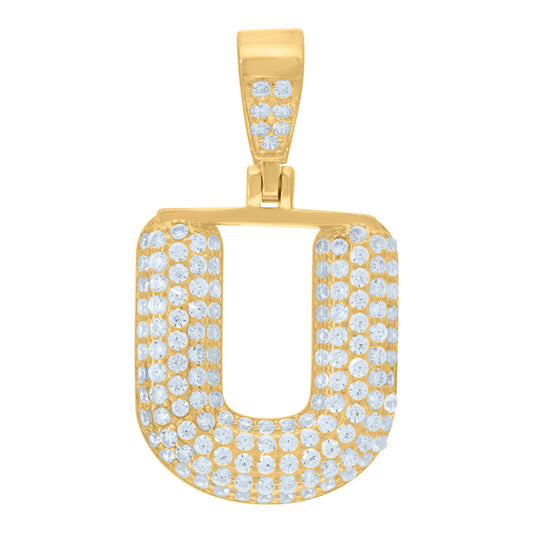 925 Cz Initial Pendant