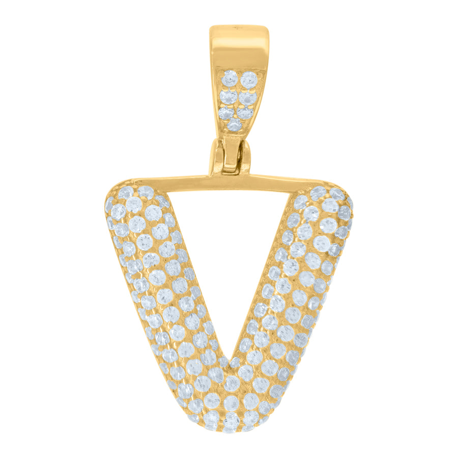 925 Cz Initial Pendant
