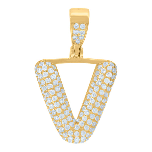 925 Cz Initial Pendant