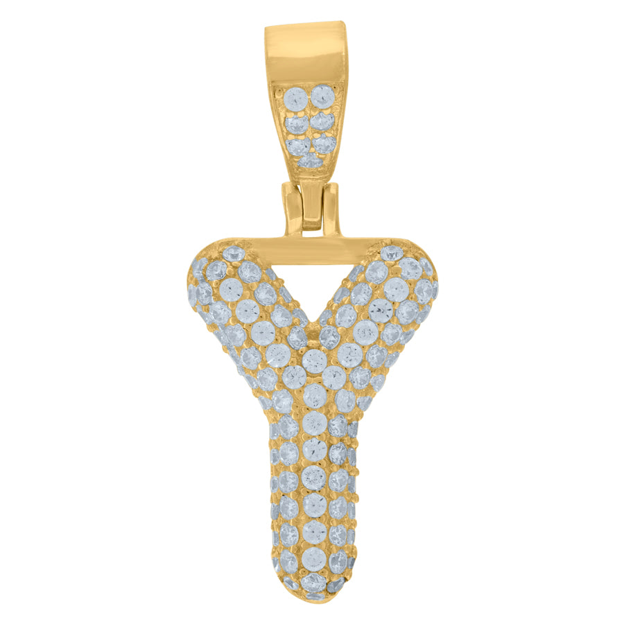 925 Cz Initial Pendant
