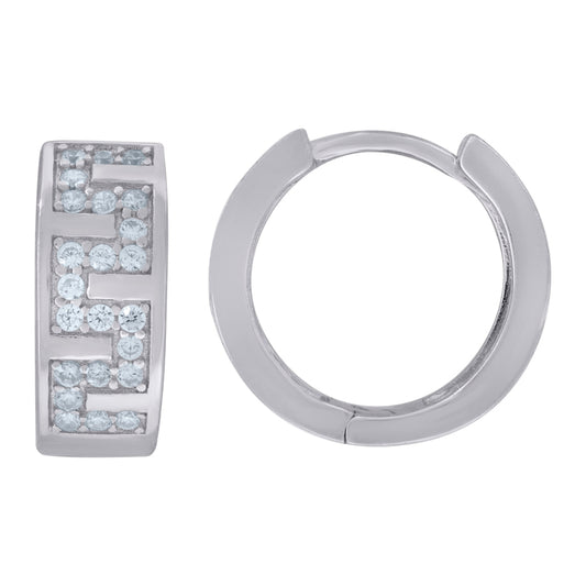 925 Sterling Silver & Cz Earring