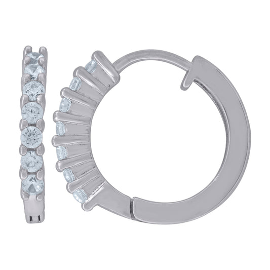 925 Sterling Silver & Cz Earring