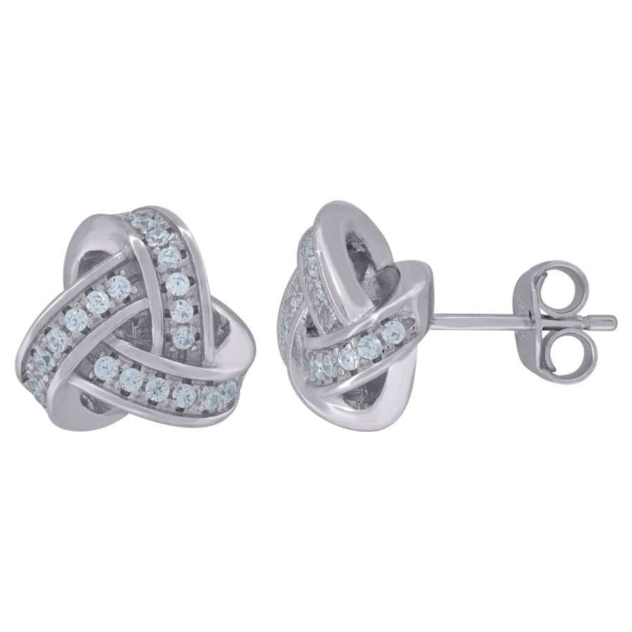 925 Sterling Silver & Cz Earring
