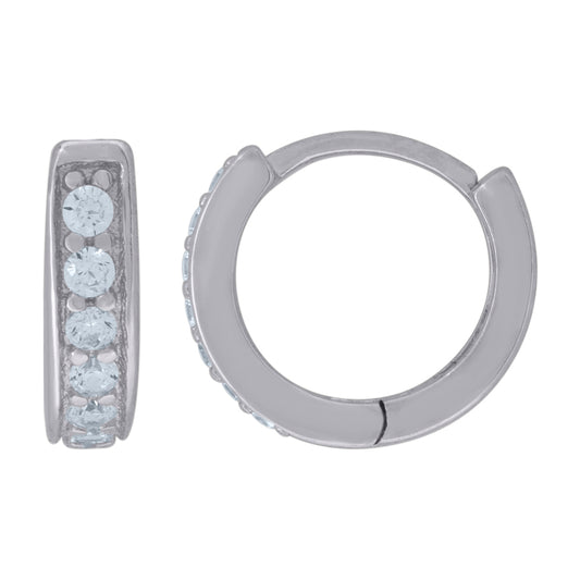 925 Sterling Silver & Cz Earring