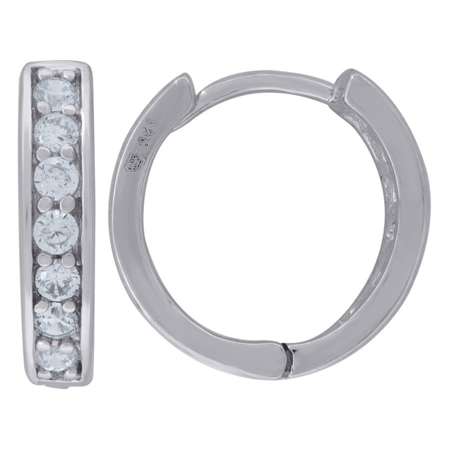 925 Sterling Silver & Cz Earring