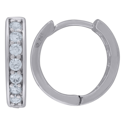 925 Sterling Silver & Cz Earring
