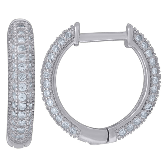 925 Sterling Silver & Cz Earring