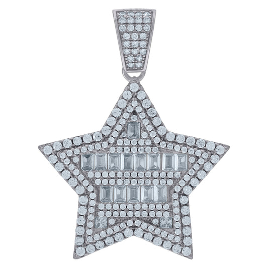 925 Sterling Silver Cz Pendant