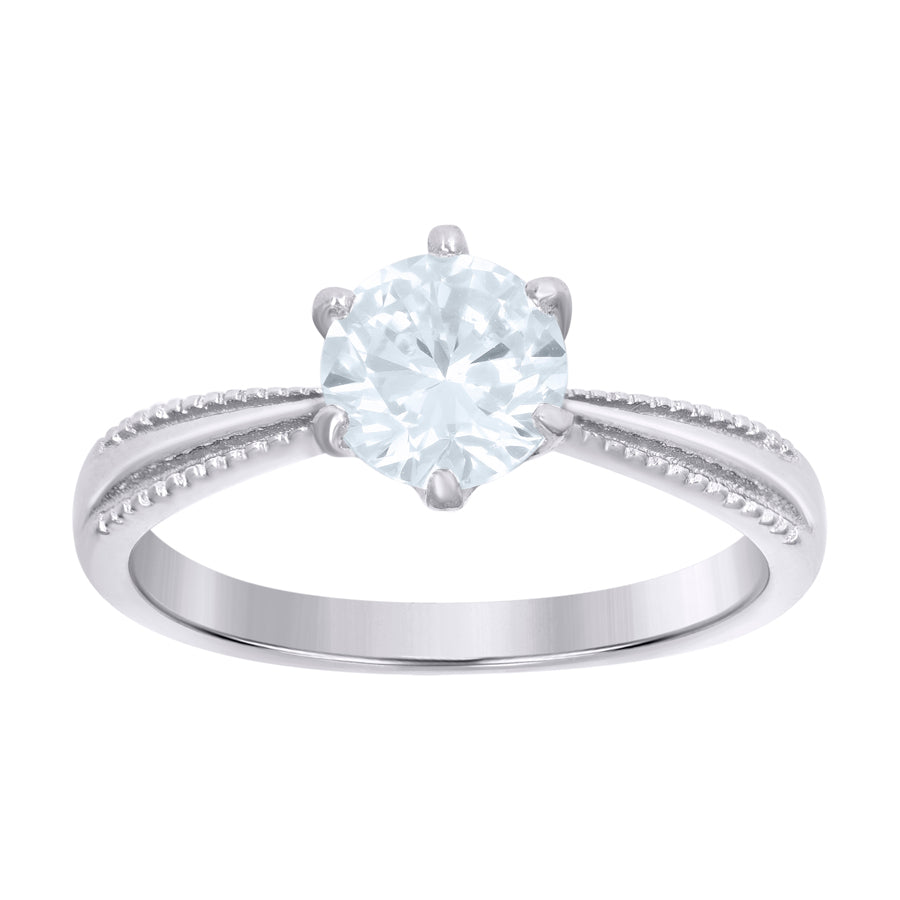 925 Sterling Silver & Cz Ring