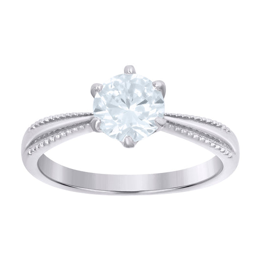 925 Sterling Silver & Cz Ring
