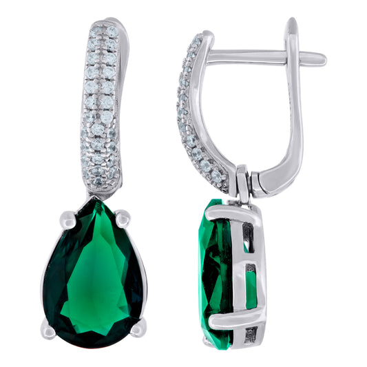 925 Sterling Silver & Cz Earring