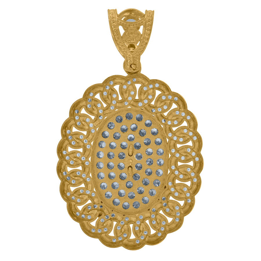 10Kt Gold Cz Pendant
