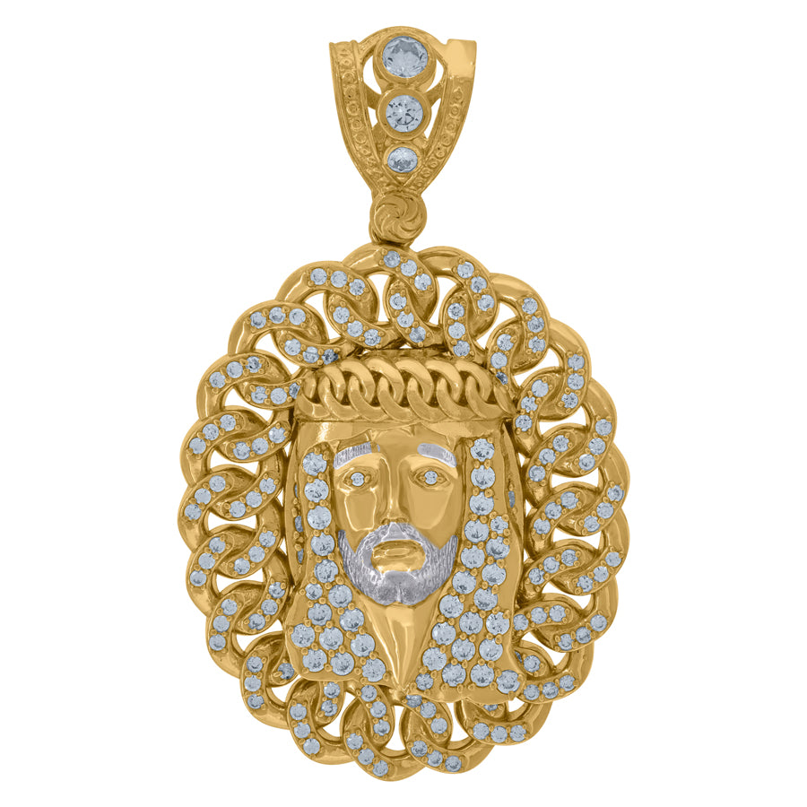 10Kt Gold Cz Pendant