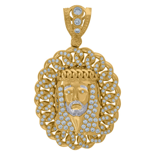 10Kt Gold Cz Pendant