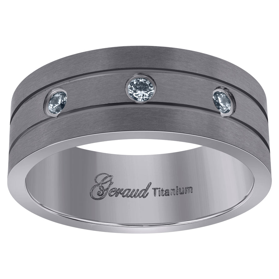 Titanium 8mm Ring