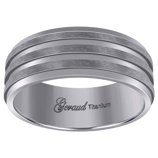 Titanium 8mm Ring