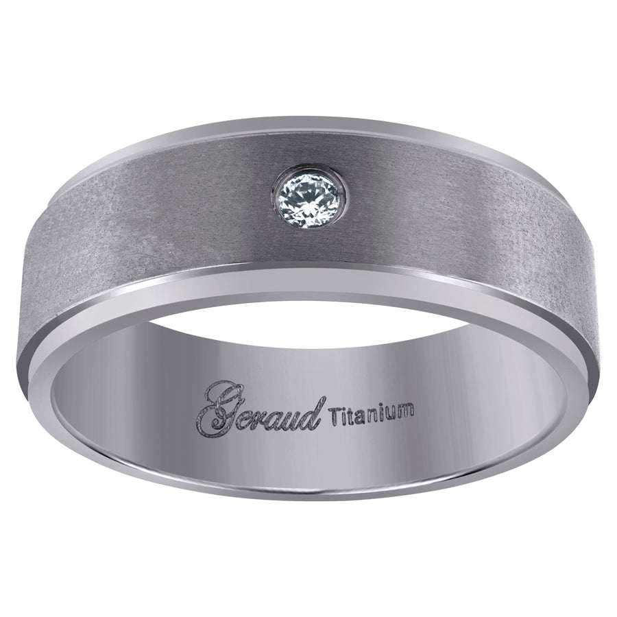 Titanium 8mm Ring