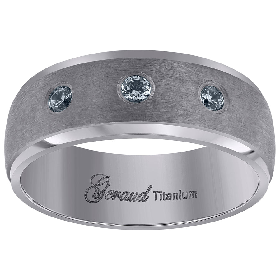 Titanium 8mm Ring