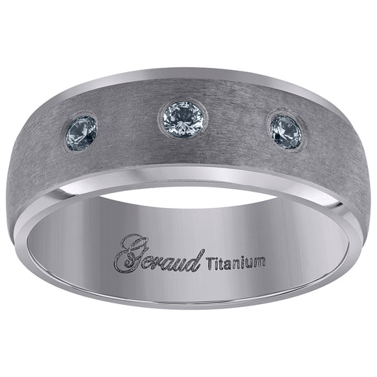 Titanium 8mm Ring
