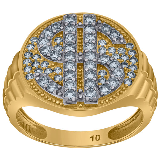 10Kt Gold Cz Ring