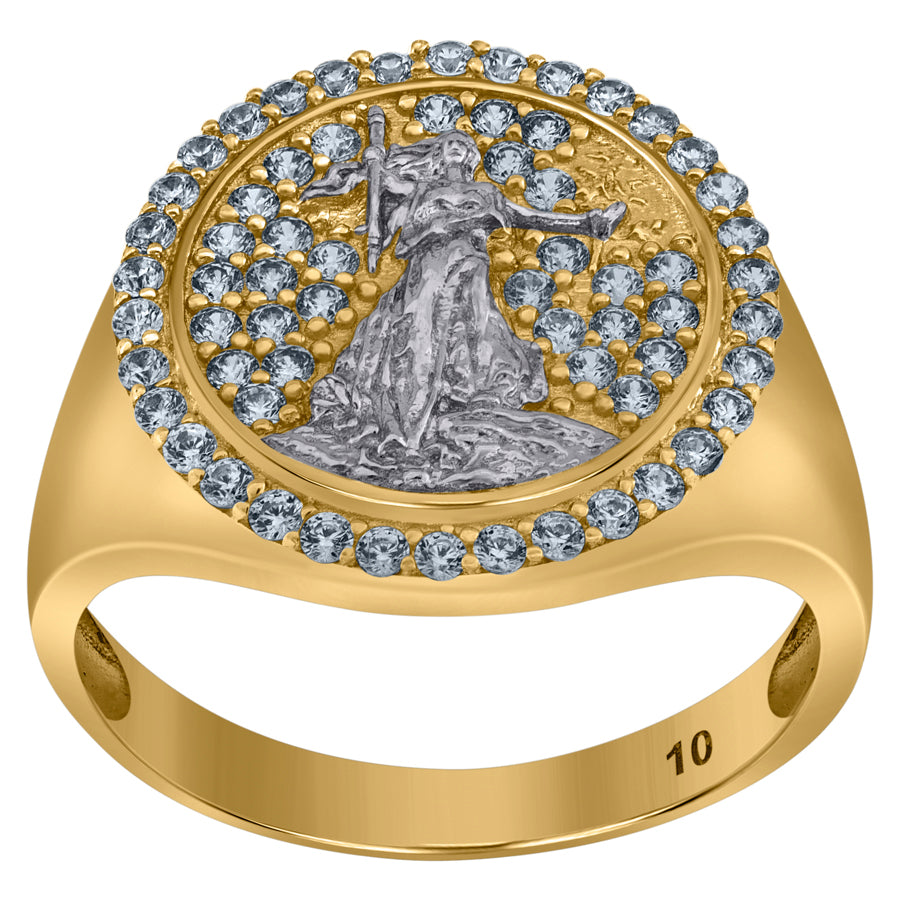 10Kt Gold Cz Ring