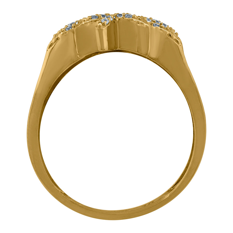 10Kt Gold Cz Ring
