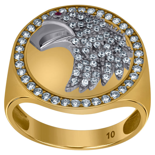 10Kt Gold Cz Ring
