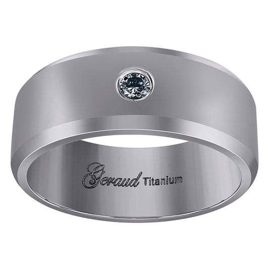 Titanium 8mm Ring
