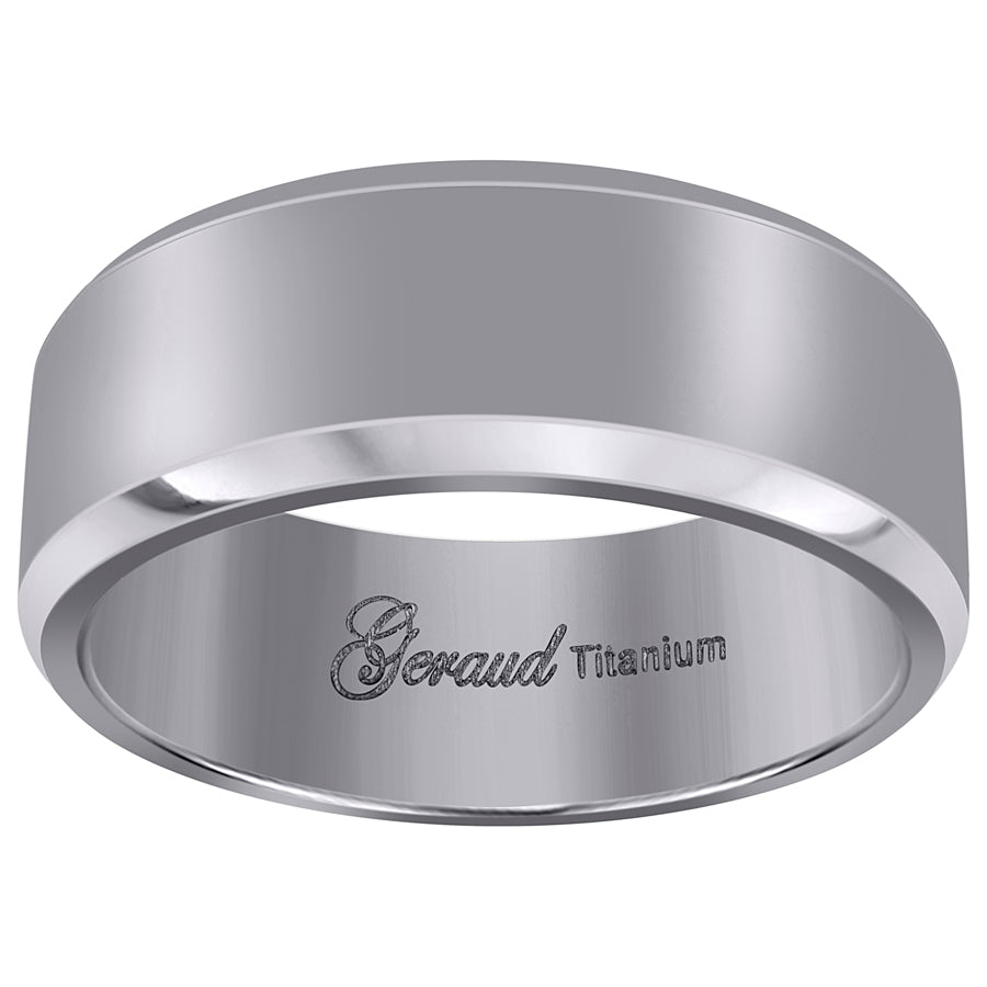 Titanium 8mm Ring