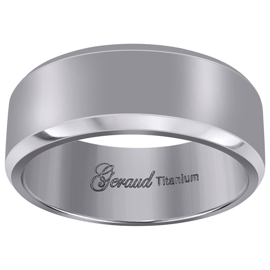 Titanium 8mm Ring