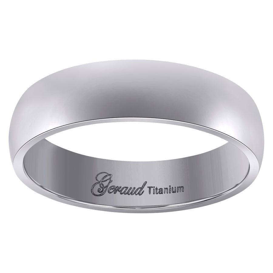 Titanium 6mm Ring