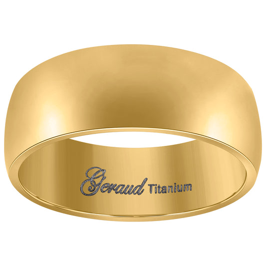 Titanium 8mm Ring