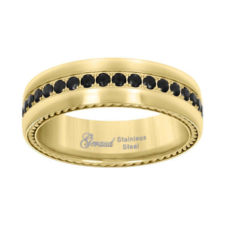 Stainless Steel Cz Band 7mm S8-S12