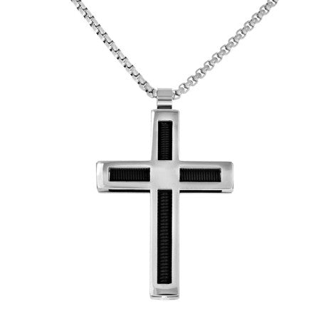 Stainless Steel Pendant Necklace 24"