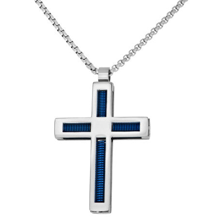 Stainless Steel Pendant Necklace 24"